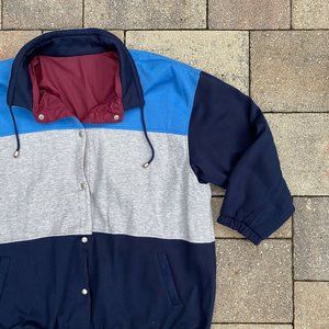 Vintage Reversible CS SIGNATURE Sweater Windbreaker Combo Size 3XL